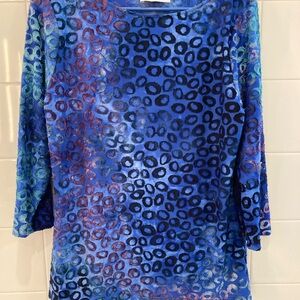 Lot of 4 textured Peck and Peck tops